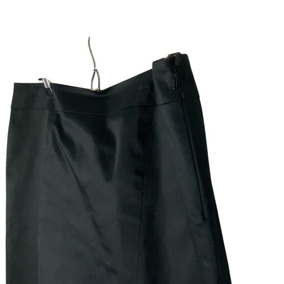 Lafayette 148 New York Petite Black Skirt Size 14 P knee length contemporary - Picture 3 of 10